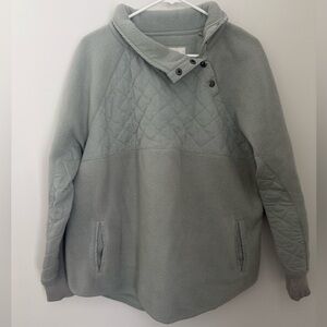 Abercrombie & Fitch Asymmetrical Snap Fleece